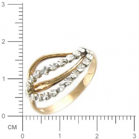 Кольцо из комбинированного золота (арт. 827090)