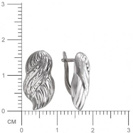 Серьги Пластины из серебра (арт. 827622)
