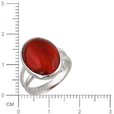 Кольцо с сердоликом из серебра (арт. 828726)