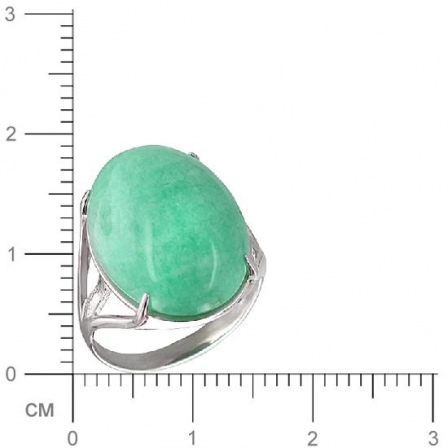 Кольцо с авантюрином из серебра (арт. 828730)