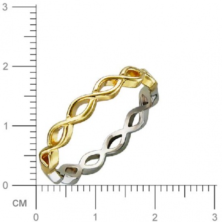 Кольцо из комбинированного золота (арт. 830070)