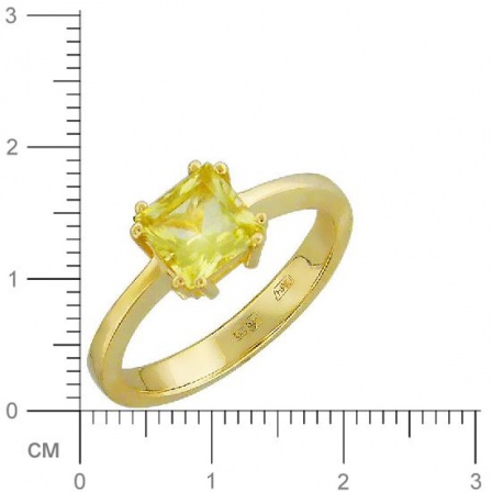 Кольцо с цитрином из желтого золота (арт. 830105)