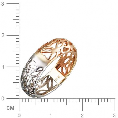 Кольцо из комбинированного золота (арт. 830351)