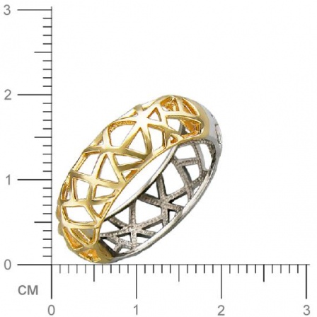 Кольцо из комбинированного золота (арт. 830352)