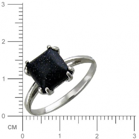 Кольцо с авантюрином из серебра (арт. 830743)