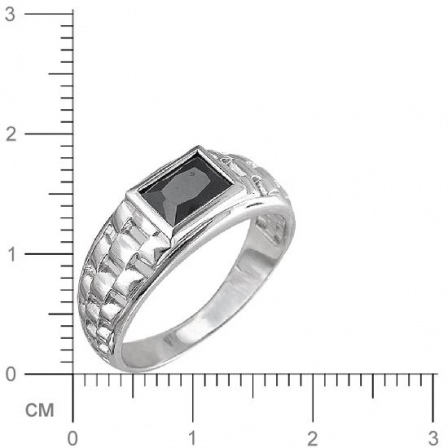 Кольцо с фианитом из серебра (арт. 830811)