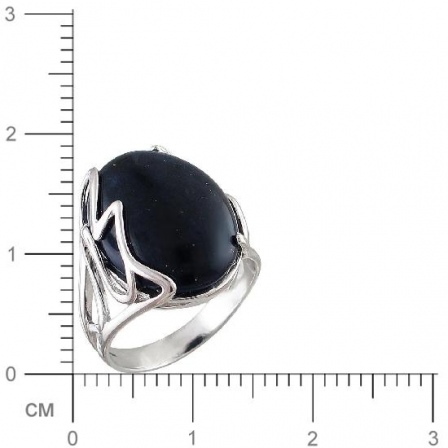 Кольцо с тигровым глазом из серебра (арт. 831454)