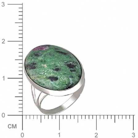 Кольцо с авантюрином из серебра (арт. 831459)