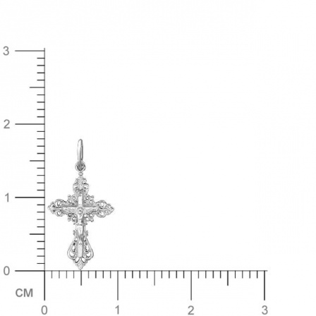 Крестик из серебра (арт. 832245)
