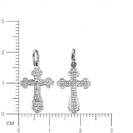 Крестик из серебра (арт. 832247)