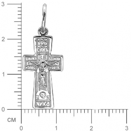 Крестик из серебра (арт. 832253)