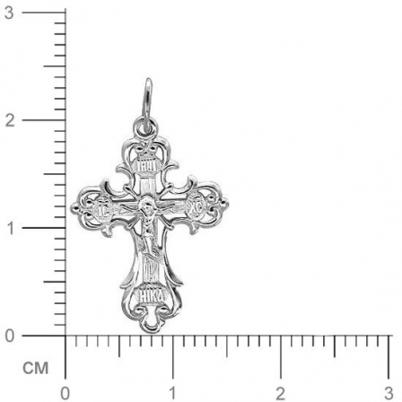 Крестик из серебра (арт. 832412)