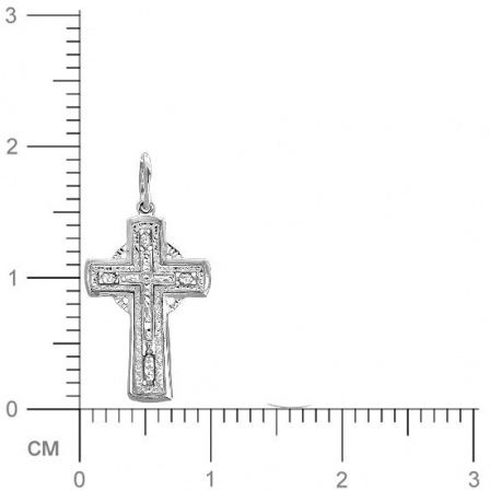 Крестик из серебра (арт. 832420)