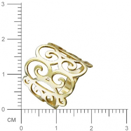 Кольцо из серебра с позолотой (арт. 832682)