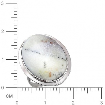 Кольцо с агатом из серебра (арт. 832849)