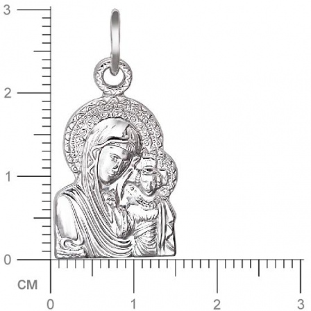 Подвеска-иконка "Богородица Казанская" из серебра (арт. 832978)