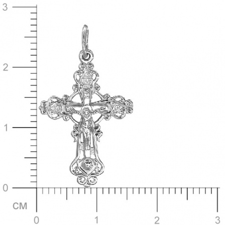 Крестик из серебра (арт. 833998)