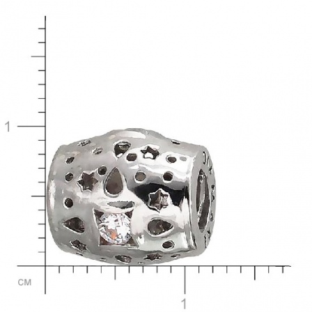 Подвеска-Шарм с фианитами из серебра (арт. 834151)