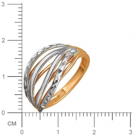 Кольцо из комбинированного золота (арт. 836234)