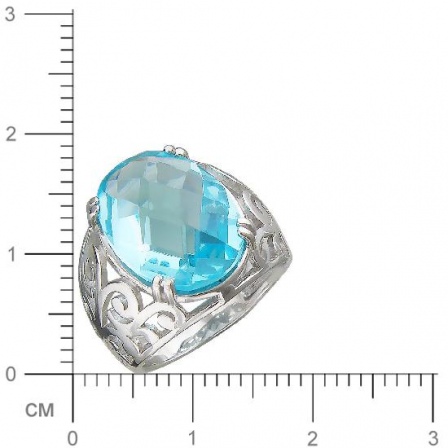 Кольцо с топазами из серебра (арт. 837172)