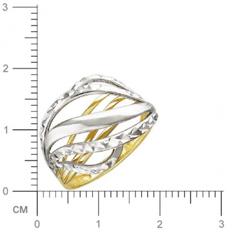Кольцо из комбинированного золота (арт. 839769)