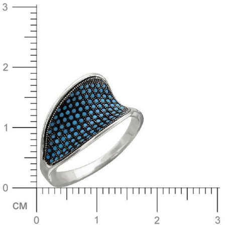 Кольцо с бирюзой из серебра (арт. 842947)