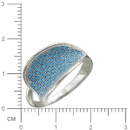 Кольцо с бирюзой из серебра (арт. 842948)