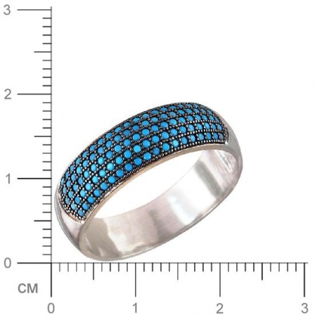 Кольцо с бирюзой из серебра (арт. 842979)