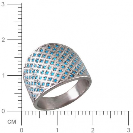 Кольцо с бирюзой из серебра (арт. 842980)