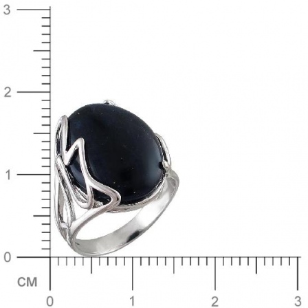 Кольцо с гематитами из серебра (арт. 844455)