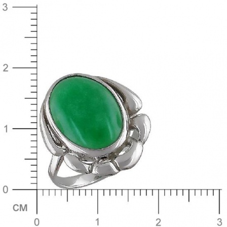 Кольцо с агатом из серебра (арт. 844478)