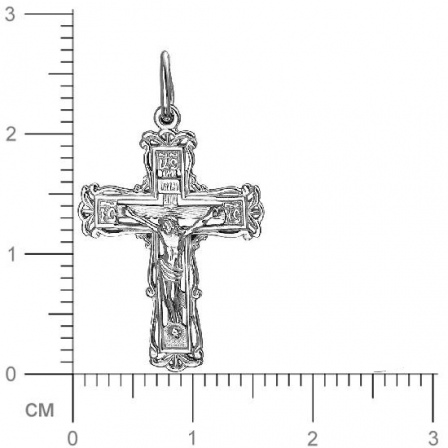 Крестик из серебра (арт. 845041)