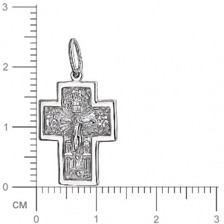 Крестик из серебра (арт. 845047)