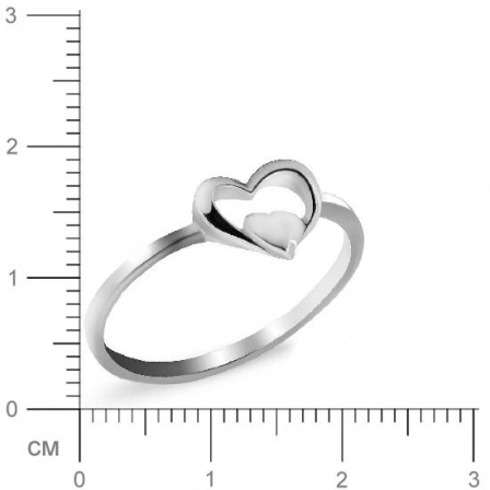 Кольцо Сердце из серебра (арт. 904338)