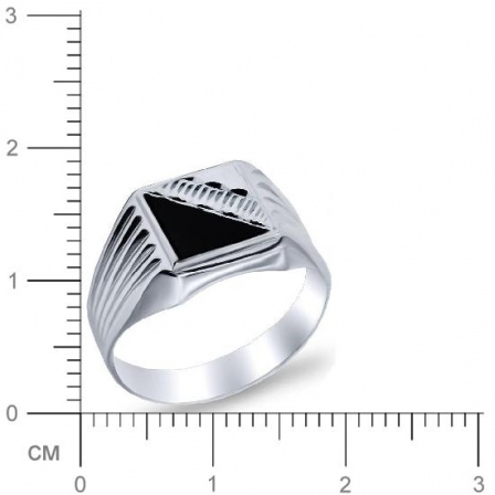 Кольцо с фианитами из серебра (арт. 904346)
