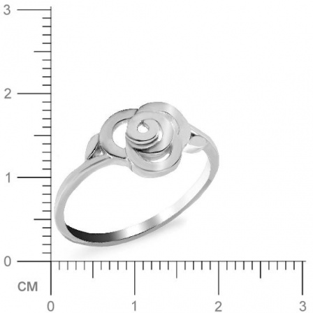 Кольцо Цветок из серебра (арт. 904470)