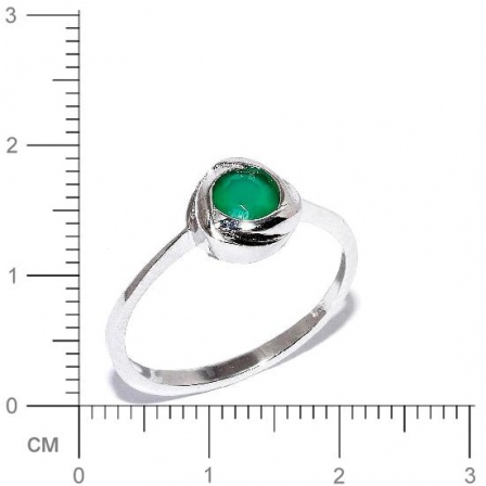 Кольцо с агатами из серебра (арт. 905727)