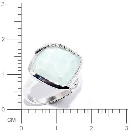 Кольцо с аквамаринами из серебра (арт. 905751)