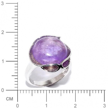 Кольцо с аметистами из серебра (арт. 905752)