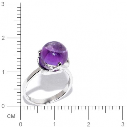 Кольцо с аметистами из серебра (арт. 905937)