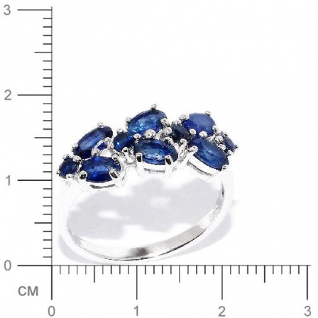 Кольцо с сапфирами из серебра (арт. 906059)