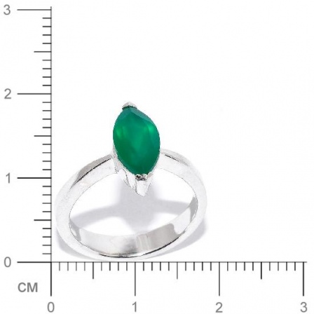 Кольцо с агатами из серебра (арт. 906112)