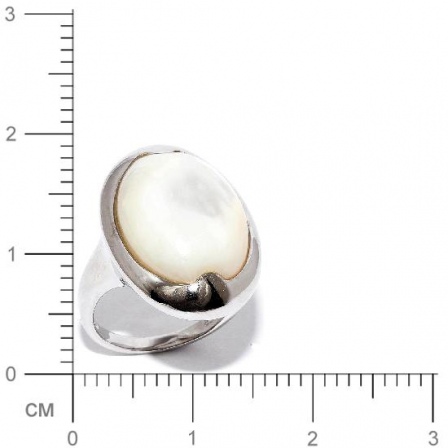 Кольцо с перламутром из серебра (арт. 906304)