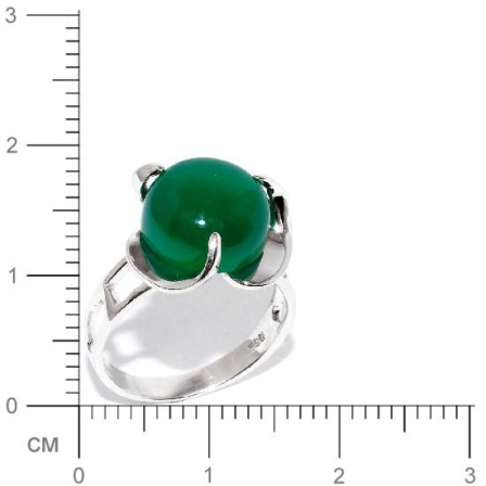 Кольцо с агатами из серебра (арт. 906410)