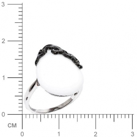 Кольцо с ониксами из серебра (арт. 906641)