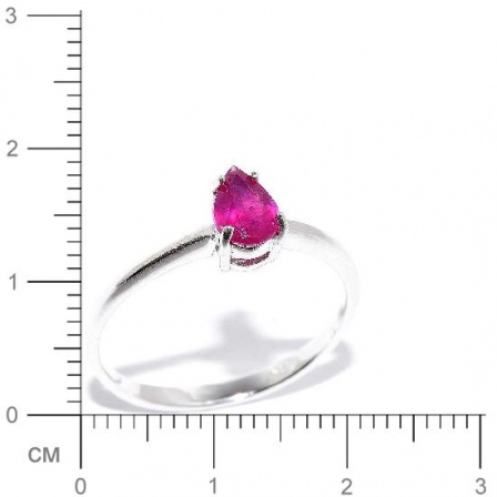 Кольцо с рубинами из серебра (арт. 906815)