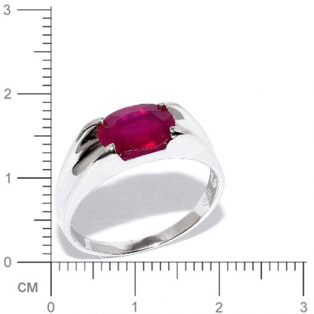 Кольцо с рубинами из серебра (арт. 906845)