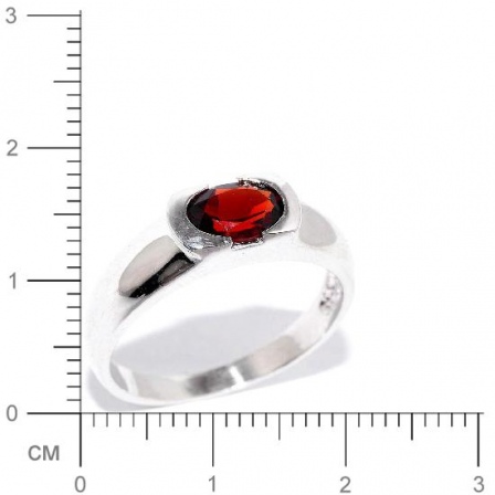 Кольцо с гранатами из серебра (арт. 907238)