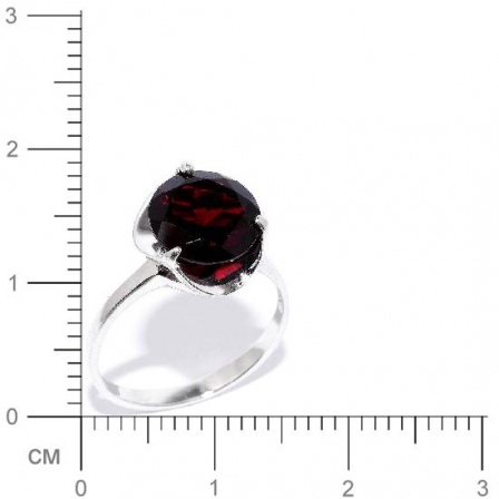 Кольцо с гранатами из серебра (арт. 907387)
