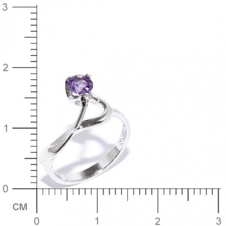 Кольцо с аметистами из серебра (арт. 907395)